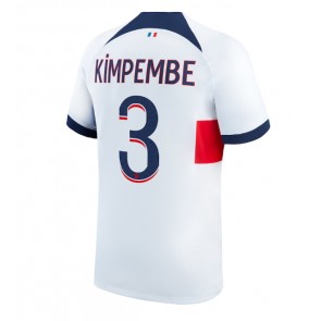 Paris Saint-Germain Presnel Kimpembe #3 Vieraspaita 2023-24 Lyhyet Hihat