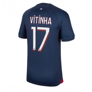 Paris Saint-Germain Vitinha Ferreira #17 Kotipaita 2023-24 Lyhyet Hihat