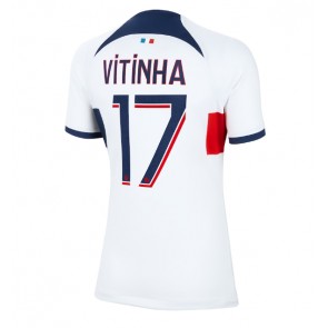 Paris Saint-Germain Vitinha Ferreira #17 Vieraspaita Naisten 2023-24 Lyhyet Hihat