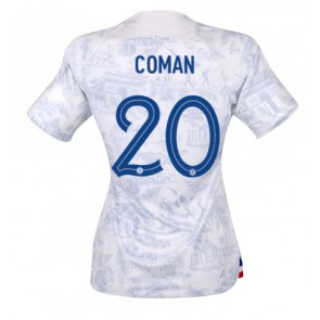 Ranska Kingsley Coman #20 Vieraspaita Naisten EM-Kisat 2020 Lyhyet Hihat