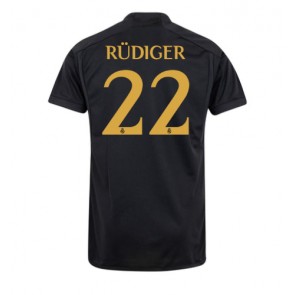 Real Madrid Antonio Rudiger #22 Kolmaspaita 2023-24 Lyhyet Hihat