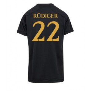 Real Madrid Antonio Rudiger #22 Kolmaspaita Naisten 2023-24 Lyhyet Hihat