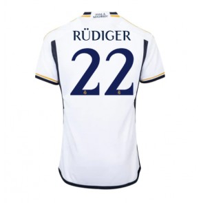 Real Madrid Antonio Rudiger #22 Kotipaita 2023-24 Lyhyet Hihat