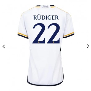 Real Madrid Antonio Rudiger #22 Kotipaita Naisten 2023-24 Lyhyet Hihat