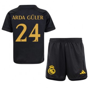 Real Madrid Arda Guler #24 Kolmas Pelipaita Lasten 2023-24 Lyhyet Hihat (+ Lyhyet housut)