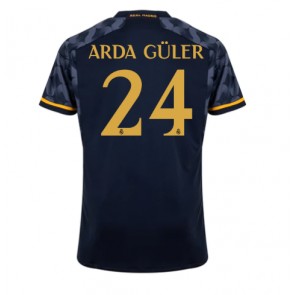 Real Madrid Arda Guler #24 Vieraspaita 2023-24 Lyhyet Hihat