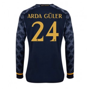 Real Madrid Arda Guler #24 Vieraspaita 2023-24 Pitkät Hihat