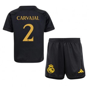 Real Madrid Daniel Carvajal #2 Kolmas Pelipaita Lasten 2023-24 Lyhyet Hihat (+ Lyhyet housut)