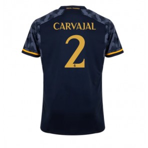 Real Madrid Daniel Carvajal #2 Vieraspaita 2023-24 Lyhyet Hihat