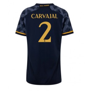 Real Madrid Daniel Carvajal #2 Vieraspaita Naisten 2023-24 Lyhyet Hihat