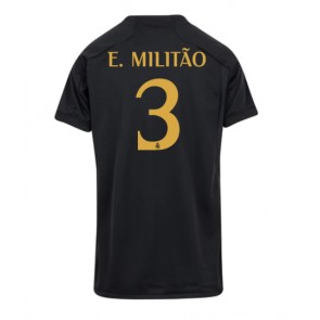 Real Madrid Eder Militao #3 Kolmaspaita Naisten 2023-24 Lyhyet Hihat