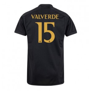 Real Madrid Federico Valverde #15 Kolmaspaita 2023-24 Lyhyet Hihat