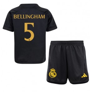 Real Madrid Jude Bellingham #5 Kolmas Pelipaita Lasten 2023-24 Lyhyet Hihat (+ Lyhyet housut)