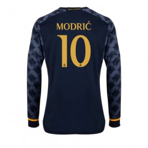 Real Madrid Luka Modric #10 Vieraspaita 2023-24 Pitkät Hihat