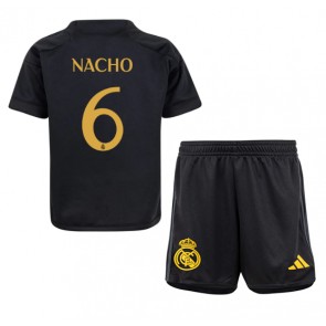 Real Madrid Nacho #6 Kolmas Pelipaita Lasten 2023-24 Lyhyet Hihat (+ Lyhyet housut)