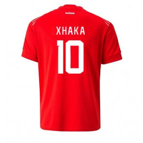 Sveitsi Granit Xhaka #10 Kotipaita EM-Kisat 2020 Lyhyet Hihat