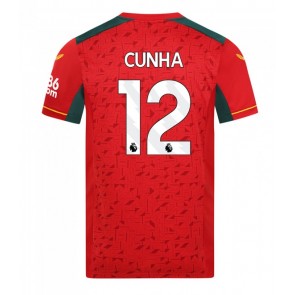 Wolves Matheus Cunha #12 Vieraspaita 2023-24 Lyhyet Hihat