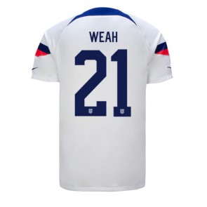 Yhdysvallat Timothy Weah #21 Kotipaita EM-Kisat 2020 Lyhyet Hihat