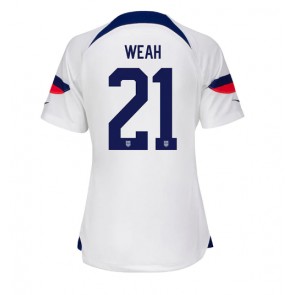 Yhdysvallat Timothy Weah #21 Kotipaita Naisten EM-Kisat 2020 Lyhyet Hihat