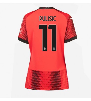 AC Milan Christian Pulisic #11 Kotipaita Naisten 2023-24 Lyhyet Hihat