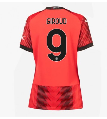 AC Milan Olivier Giroud #9 Kotipaita Naisten 2023-24 Lyhyet Hihat