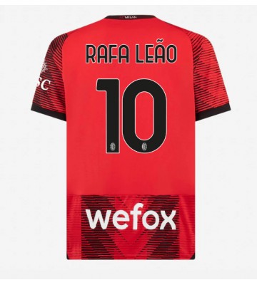 AC Milan Rafael Leao #10 Kotipaita 2023-24 Lyhyet Hihat