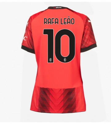 AC Milan Rafael Leao #10 Kotipaita Naisten 2023-24 Lyhyet Hihat