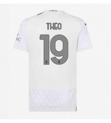 AC Milan Theo Hernandez #19 Vieraspaita Naisten 2023-24 Lyhyet Hihat