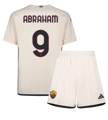 AS Roma Tammy Abraham #9 Vieras Pelipaita Lasten 2023-24 Lyhyet Hihat (+ Lyhyet housut)