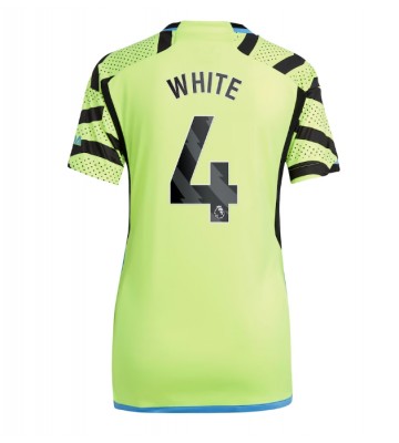 Arsenal Benjamin White #4 Vieraspaita Naisten 2023-24 Lyhyet Hihat