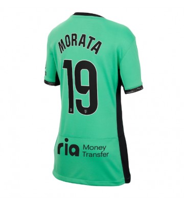 Atletico Madrid Alvaro Morata #19 Kolmaspaita Naisten 2023-24 Lyhyet Hihat