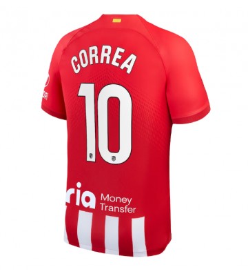 Atletico Madrid Angel Correa #10 Kotipaita 2023-24 Lyhyet Hihat