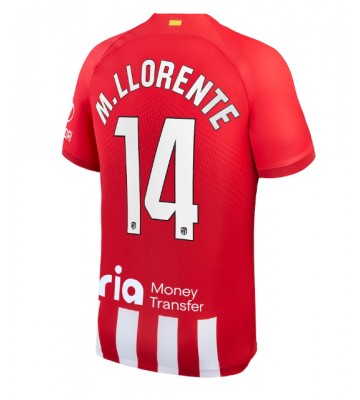 Atletico Madrid Marcos Llorente #14 Kotipaita 2023-24 Lyhyet Hihat