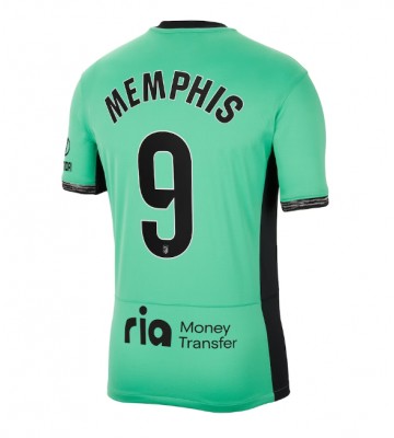 Atletico Madrid Memphis Depay #9 Kolmaspaita 2023-24 Lyhyet Hihat