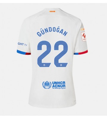 Barcelona Ilkay Gundogan #22 Vieraspaita 2023-24 Lyhyet Hihat