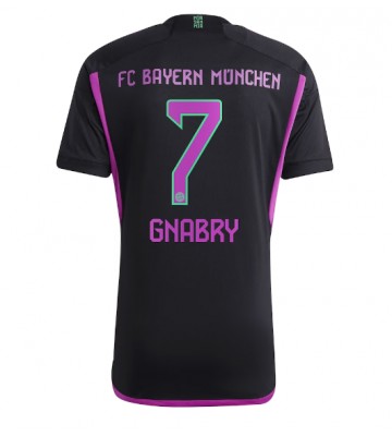 Bayern Munich Serge Gnabry #7 Vieraspaita 2023-24 Lyhyet Hihat
