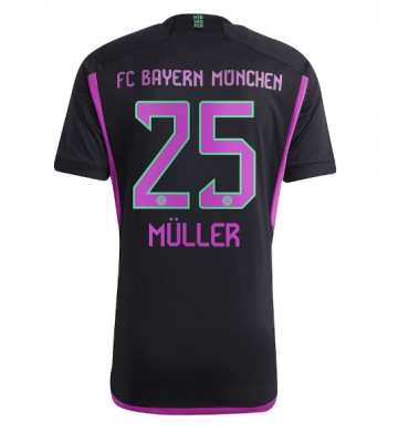 Bayern Munich Thomas Muller #25 Vieraspaita 2023-24 Lyhyet Hihat