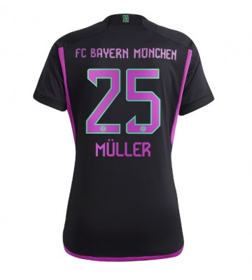 Bayern Munich Thomas Muller #25 Vieraspaita Naisten 2023-24 Lyhyet Hihat