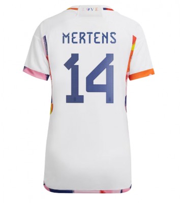 Belgia Dries Mertens #14 Vieraspaita Naisten EM-Kisat 2020 Lyhyet Hihat