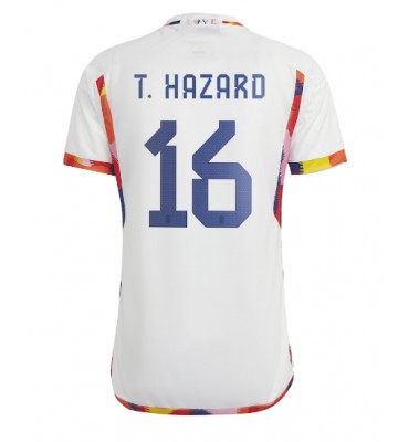 Belgia Thorgan Hazard #16 Vieraspaita EM-Kisat 2020 Lyhyet Hihat