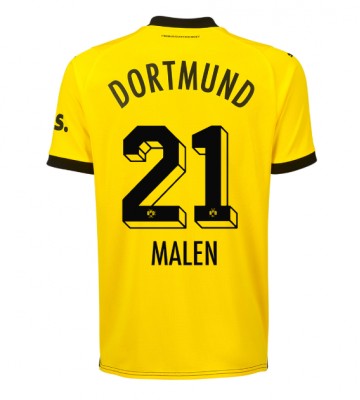 Borussia Dortmund Donyell Malen #21 Kotipaita 2023-24 Lyhyet Hihat