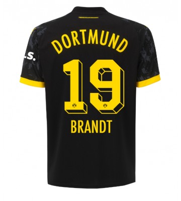 Borussia Dortmund Julian Brandt #19 Vieraspaita 2023-24 Lyhyet Hihat