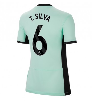 Chelsea Thiago Silva #6 Kolmaspaita Naisten 2023-24 Lyhyet Hihat