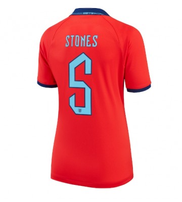 Englanti John Stones #5 Vieraspaita Naisten EM-Kisat 2020 Lyhyet Hihat