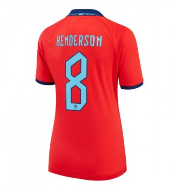 Englanti Jordan Henderson #8 Vieraspaita Naisten EM-Kisat 2020 Lyhyet Hihat