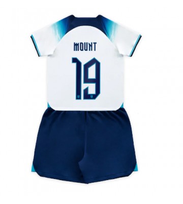 Englanti Mason Mount #19 Koti Pelipaita Lasten EM-Kisat 2020 Lyhyet Hihat (+ Lyhyet housut)