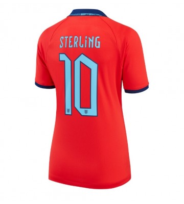 Englanti Raheem Sterling #10 Vieraspaita Naisten EM-Kisat 2020 Lyhyet Hihat