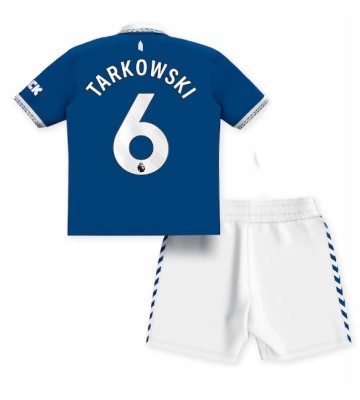 Everton James Tarkowski #6 Koti Pelipaita Lasten 2023-24 Lyhyet Hihat (+ Lyhyet housut)