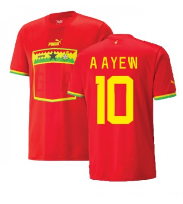 Ghana Andre Ayew #10 Vieraspaita EM-Kisat 2020 Lyhyet Hihat