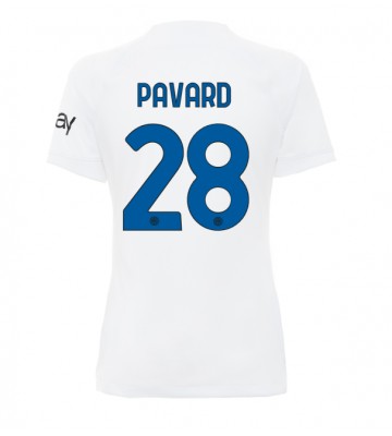 Inter Milan Benjamin Pavard #28 Vieraspaita Naisten 2023-24 Lyhyet Hihat